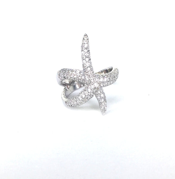 STARFISH STERLING SILVER RING